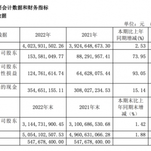 ����ُ��2022��������L73.95%���������R��(w��n)��ӯ��